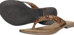 Lazamani Dames slippers Cognac Discount