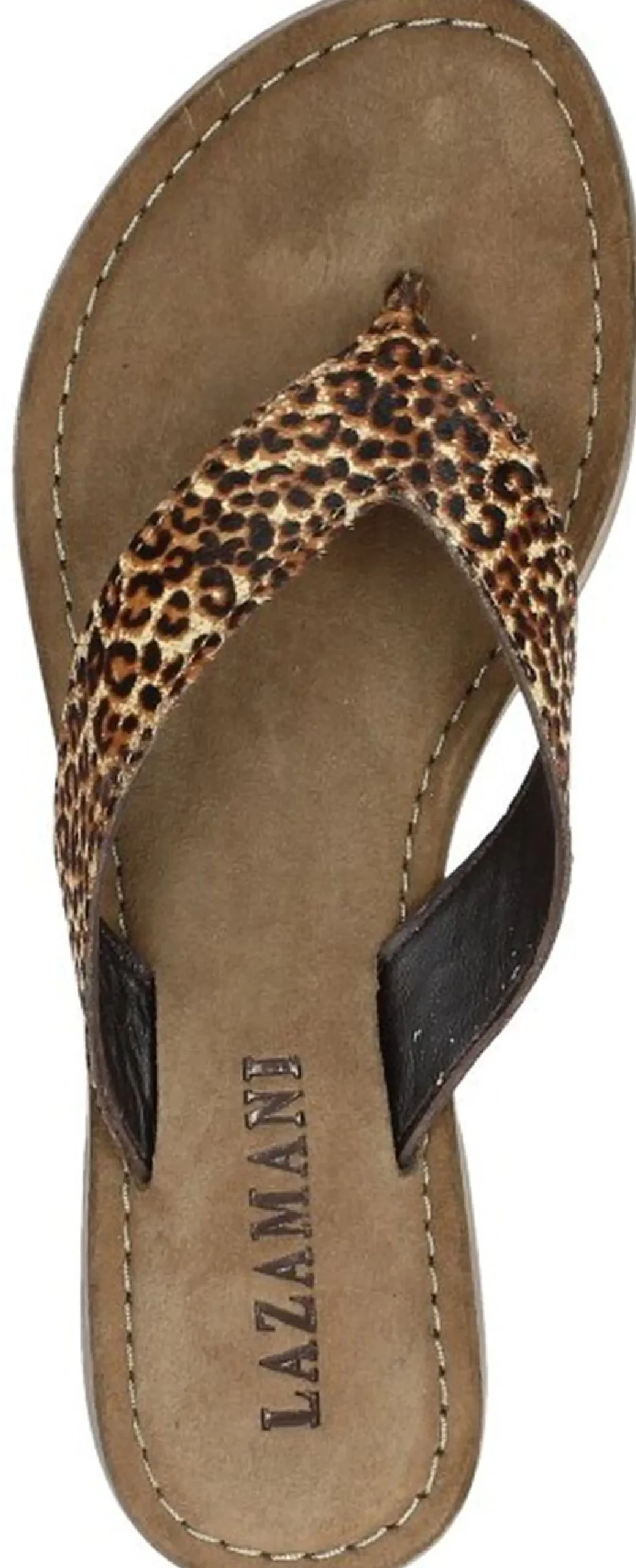 Lazamani Dames slippers Cognac Discount