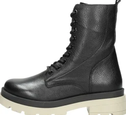 Ps. Poelman Dames veterschoenen Zwart Hot