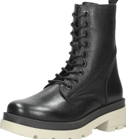 Ps. Poelman Dames veterschoenen Zwart Hot