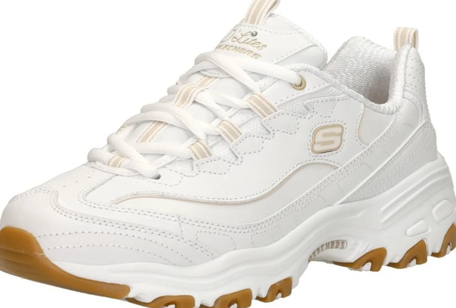 Skechers D'Lites - Good Neutral Wit Discount