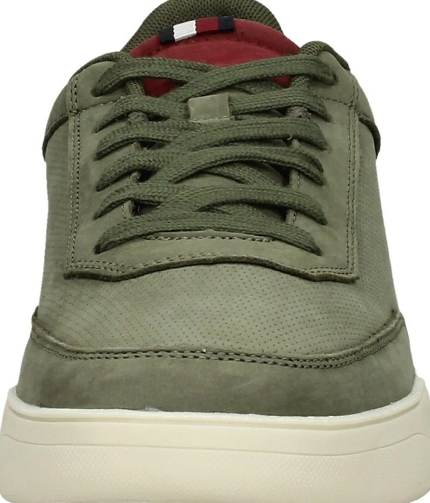 Tommy Hilfiger Elevated Cupsole Nubuck Groen Sale
