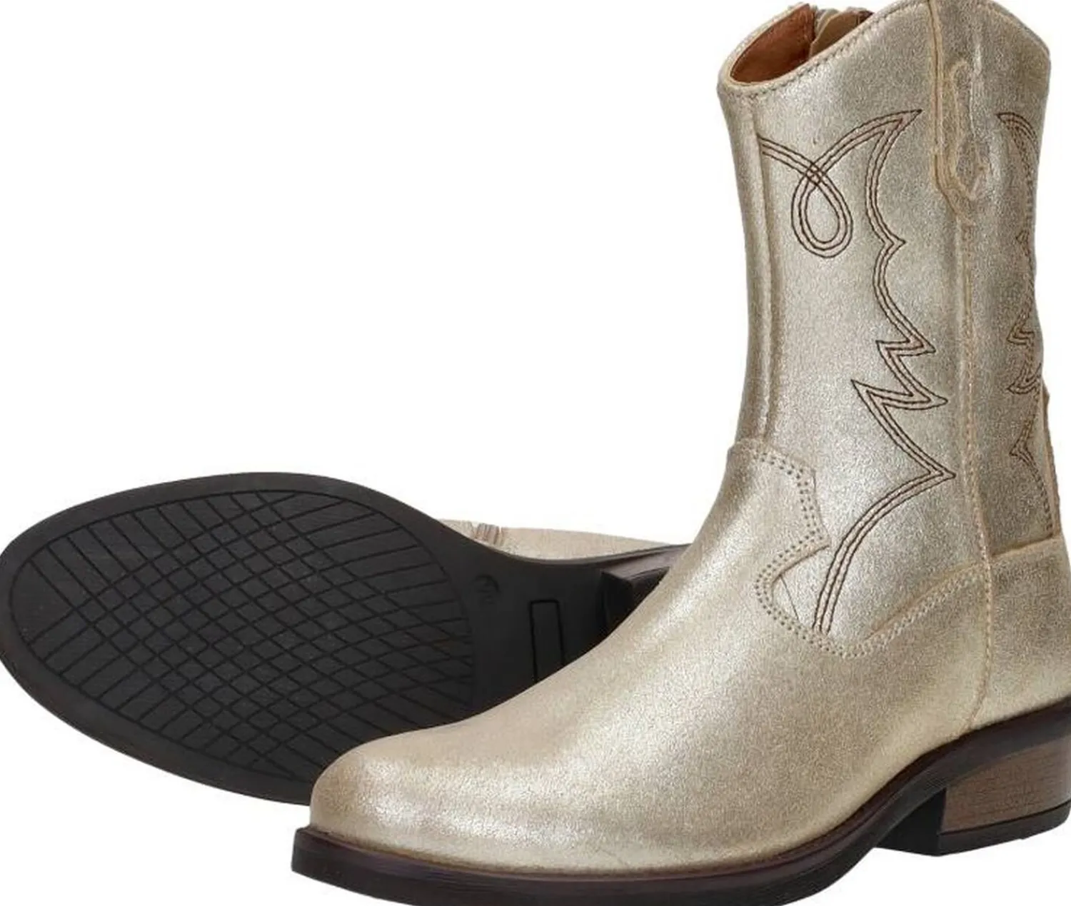 Sub55 Enkellaarsjes Goudkleur Fashion