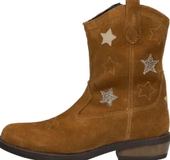 Keq Enkellaarsjes Cognac Fashion