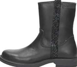 Braqeez Enkellaarsjes Zwart Clearance