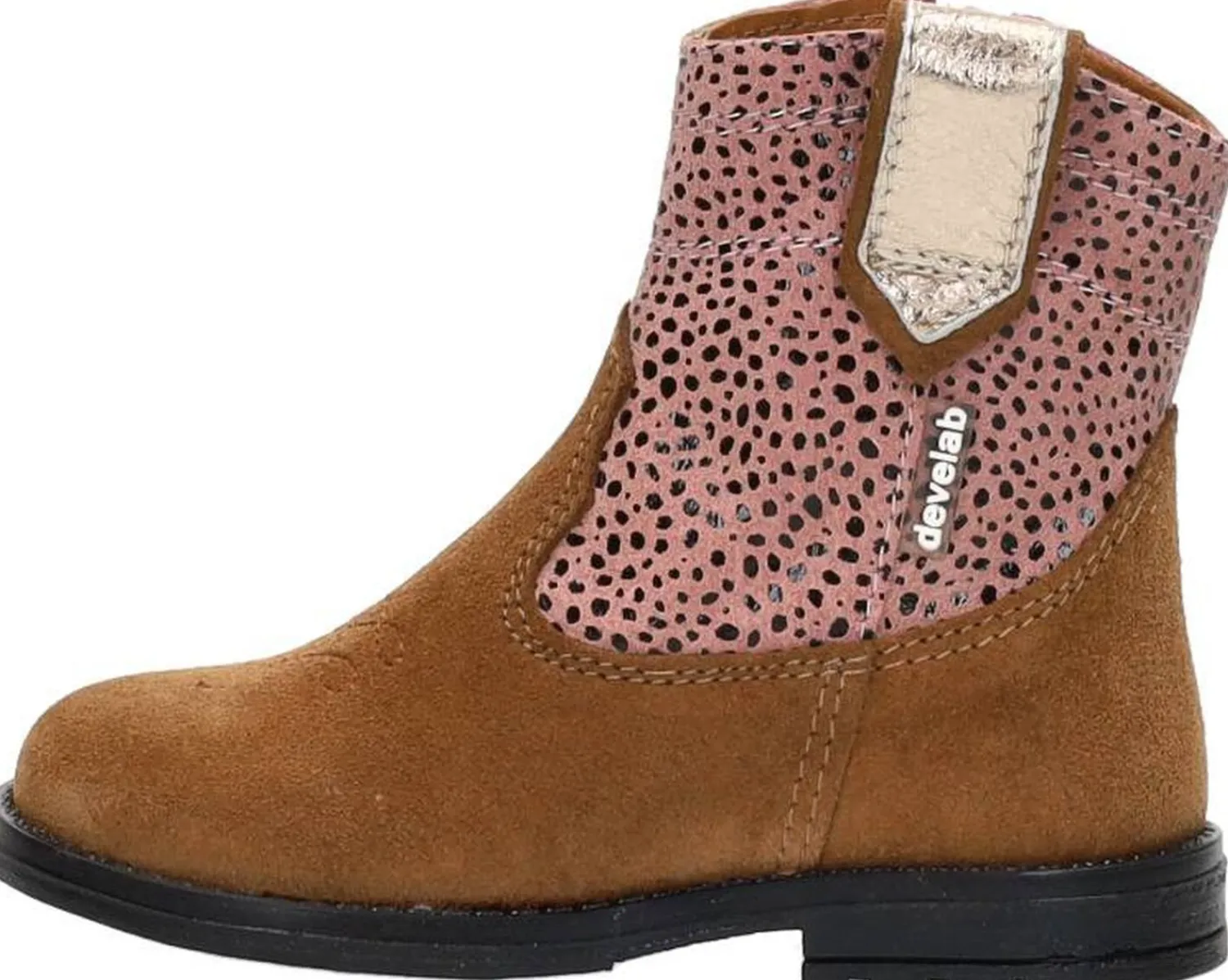 Develab Enkellaarsjes Roze Fashion