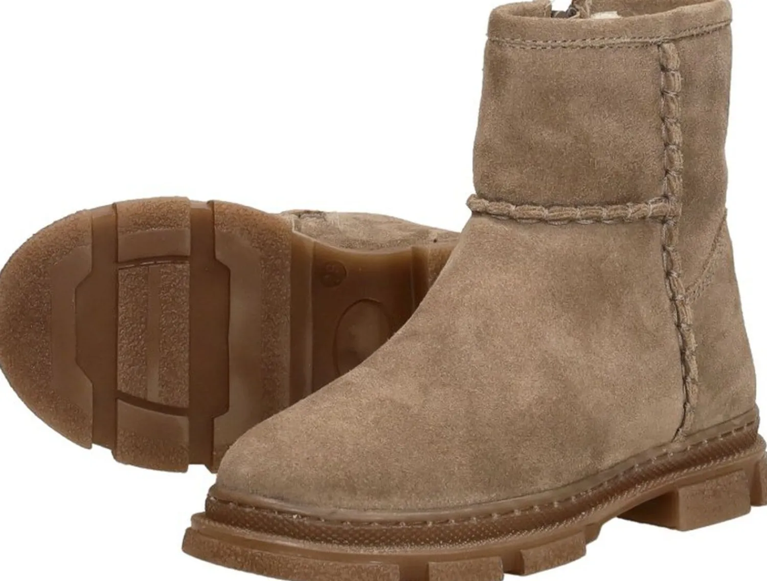 Keq Enkellaarsjes Taupe Best