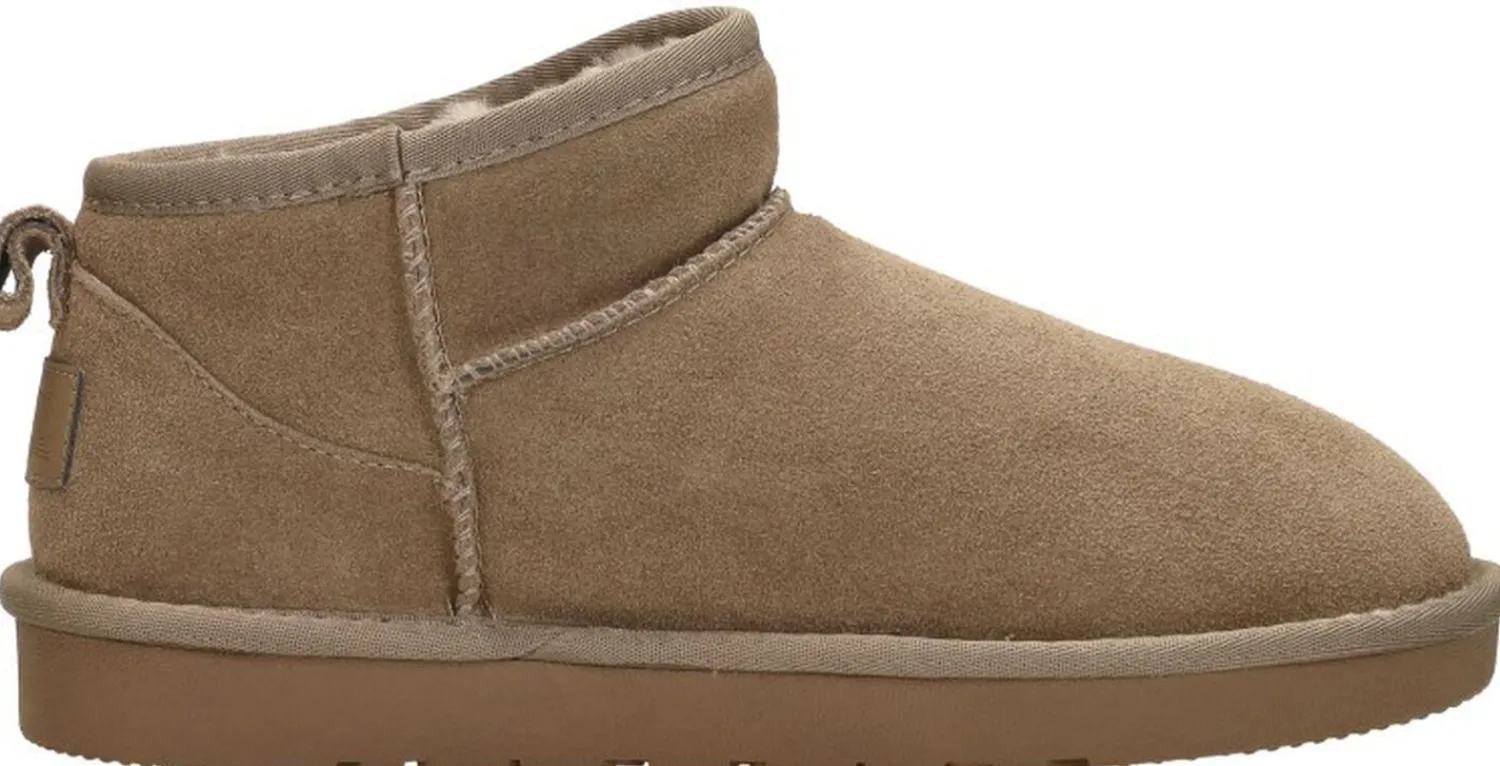 Sub55 Enkellaarsjes Taupe Discount