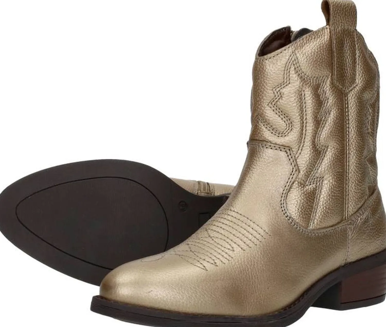 Sub55 Enkellaarsjes Goudkleur Discount