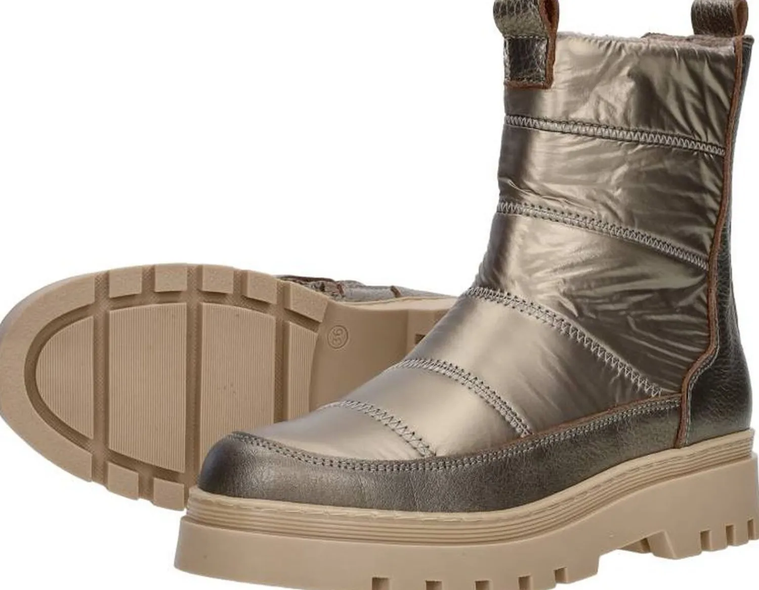 Sub55 Enkellaarsjes Beige Best