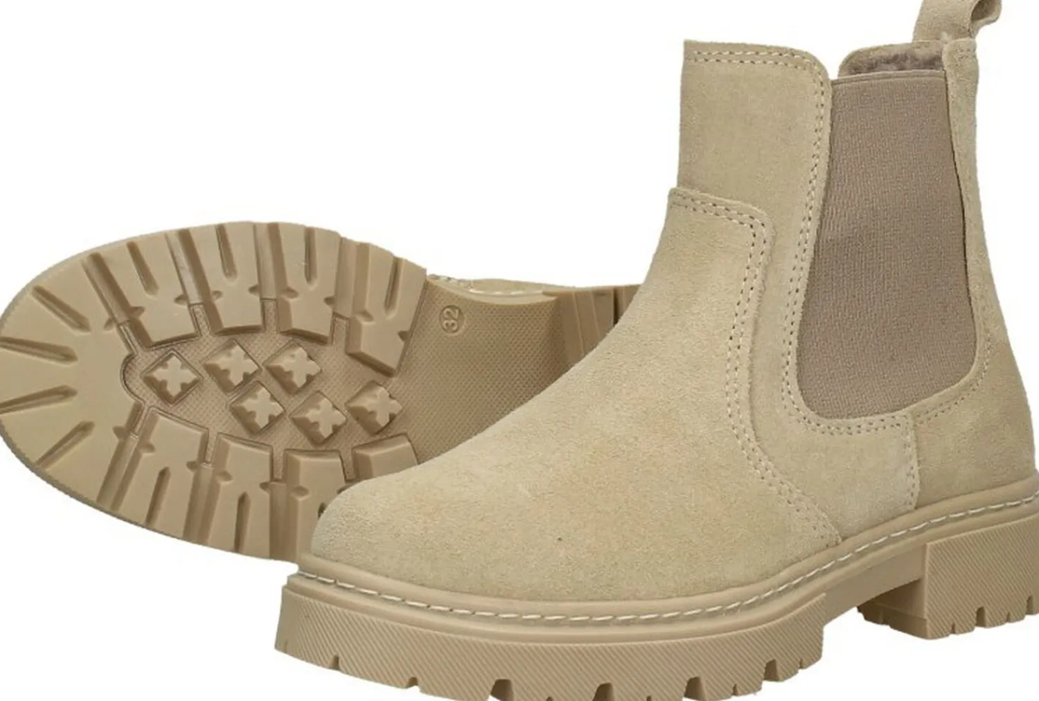 Sub55 Enkellaarsjes Beige Outlet