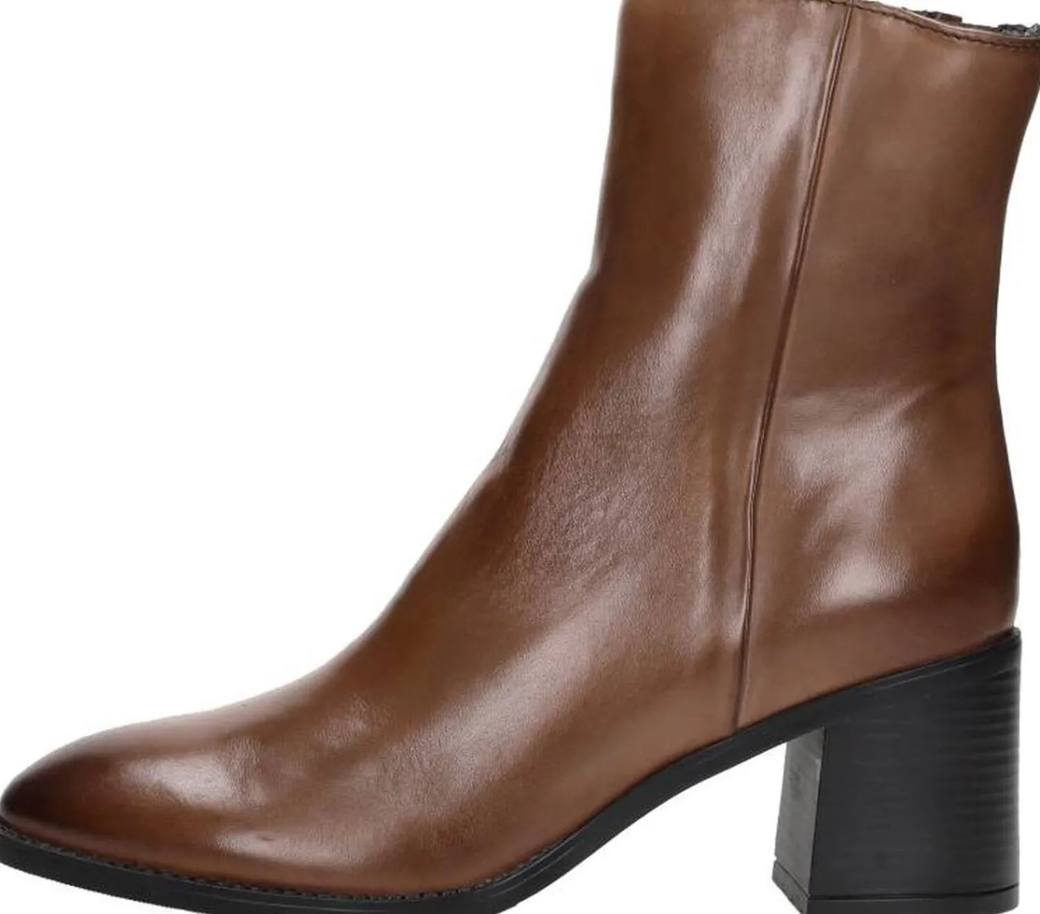 Sub55 Enkellaarsjes Hak Cognac New