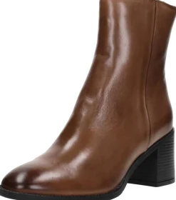 Sub55 Enkellaarsjes Hak Cognac New