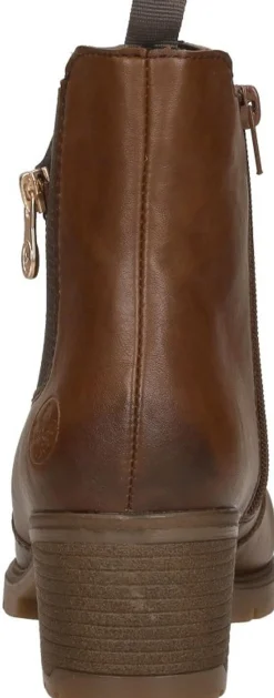Rieker Enkellaarsjes Hak Cognac Sale