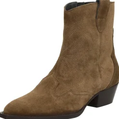 Red Rag Enkellaarsjes Hak Taupe Hot