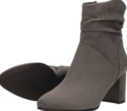 Marco Tozzi Enkellaarsjes Hak Taupe Outlet