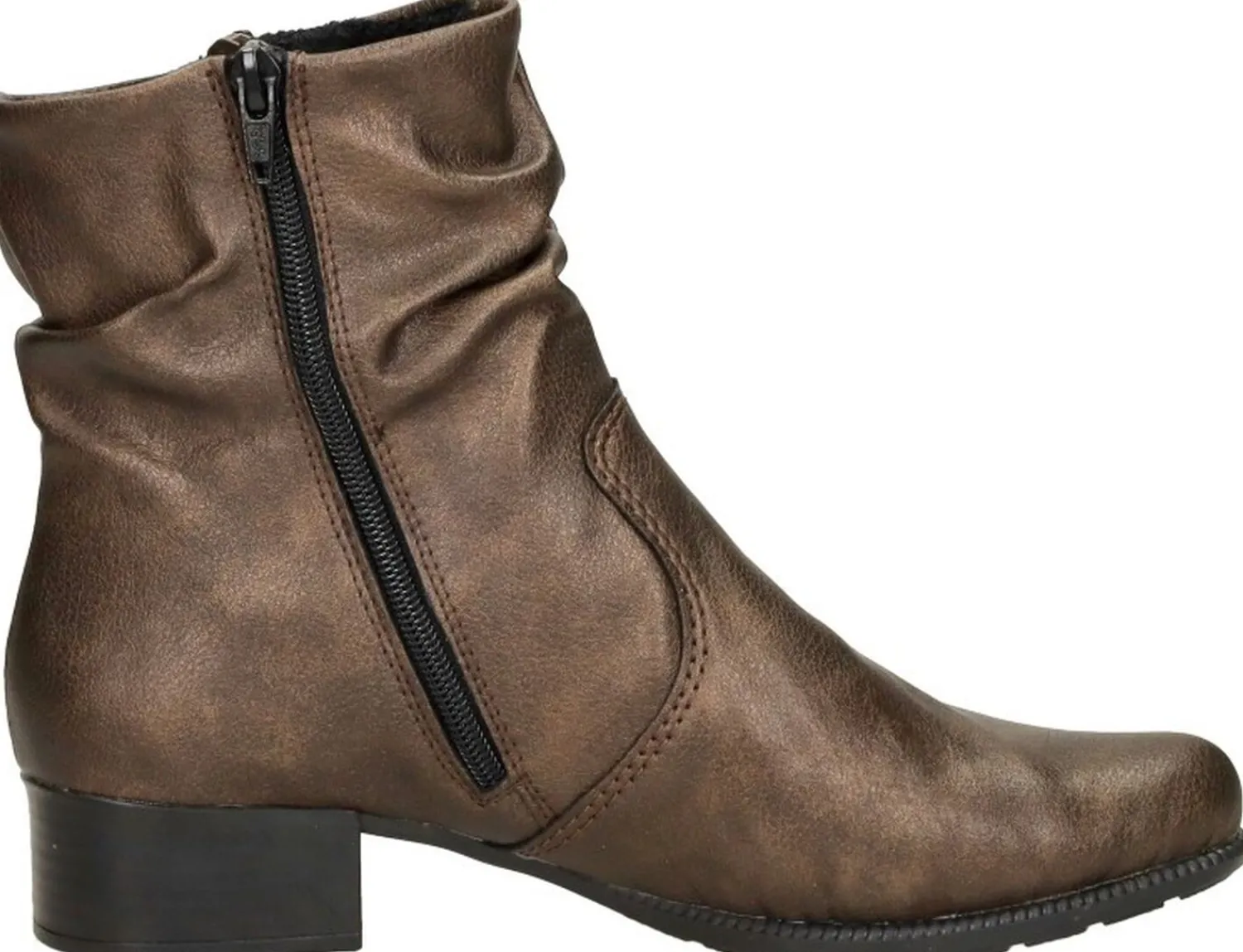 Rieker Enkellaarsjes Hak Brons Discount