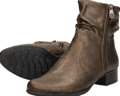 Rieker Enkellaarsjes Hak Brons Discount