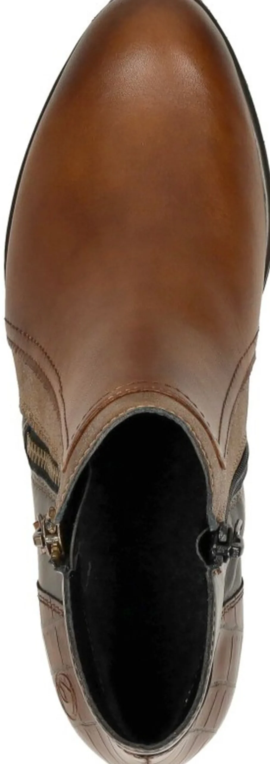 Remonte Enkellaarsjes Hak Cognac Fashion