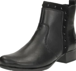 Rieker Enkellaarsjes Hak Zwart Fashion