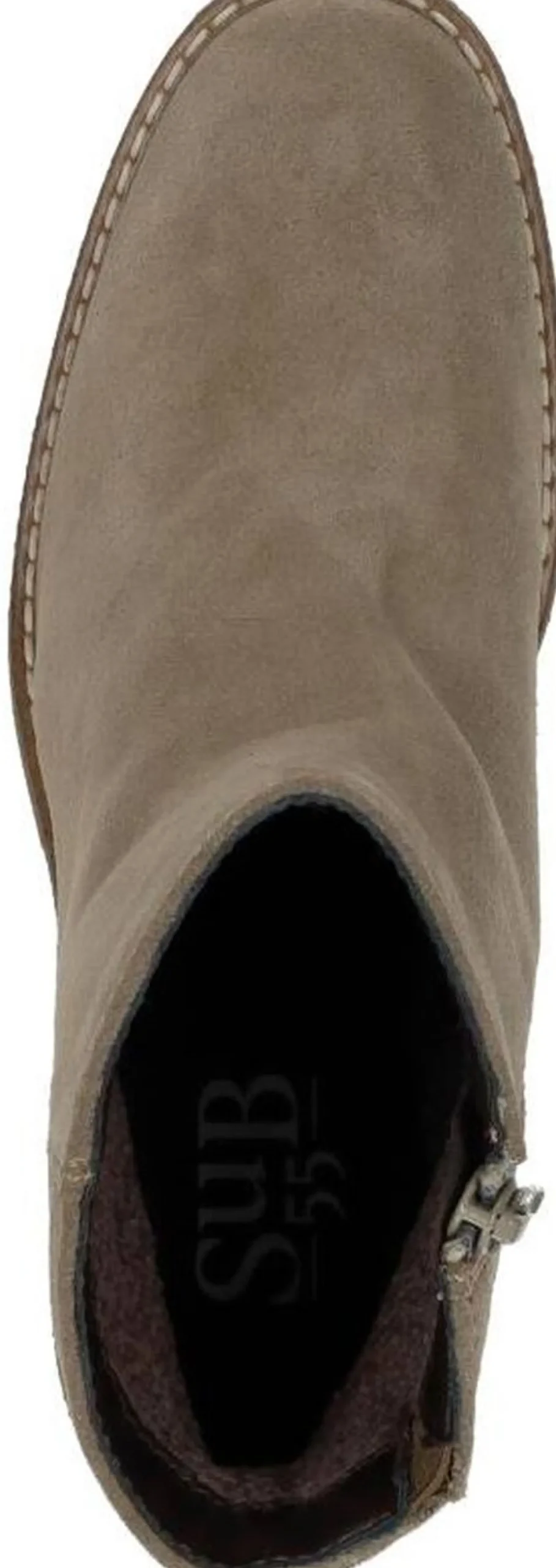 Sub55 Enkellaarsjes Hak Taupe Outlet
