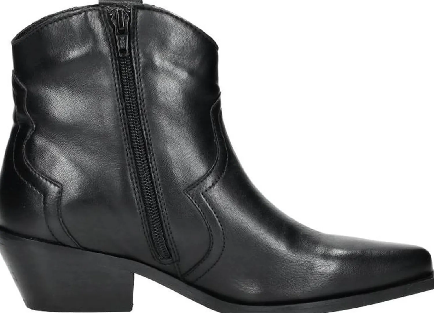 Sub55 Enkellaarsjes Hak Zwart Fashion