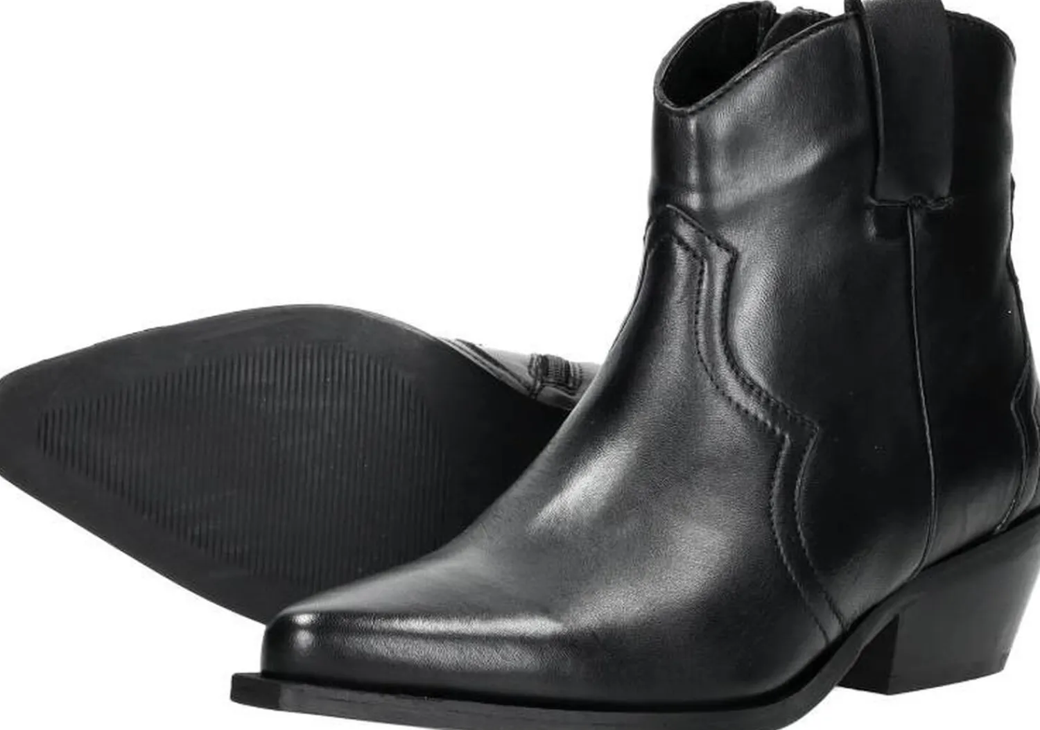 Sub55 Enkellaarsjes Hak Zwart Fashion