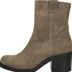 Red Rag Enkellaarsjes Hak Taupe Hot