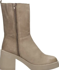 Sub55 Enkellaarsjes Hak Taupe Outlet