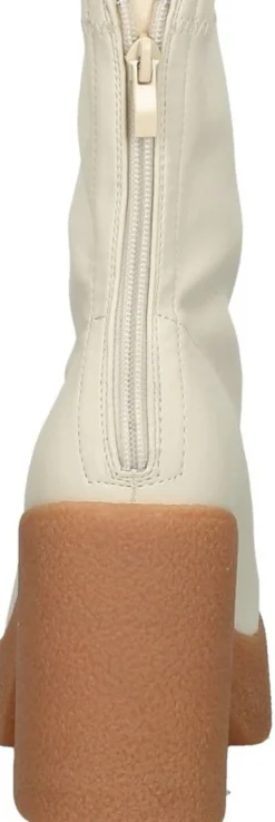 Posh By Poelman Enkellaarsjes Hak Beige New
