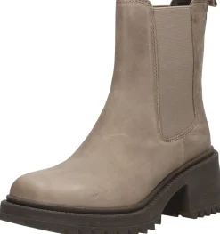 Sub55 Enkellaarsjes Hak Taupe Sale