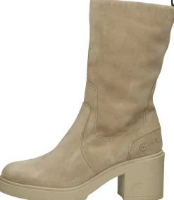 Mjus Enkellaarsjes Hak Beige Sale