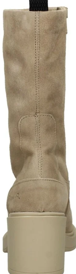 Mjus Enkellaarsjes Hak Beige Sale