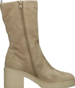 Mjus Enkellaarsjes Hak Beige Sale