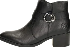Rieker Enkellaarsjes Hak Zwart Fashion