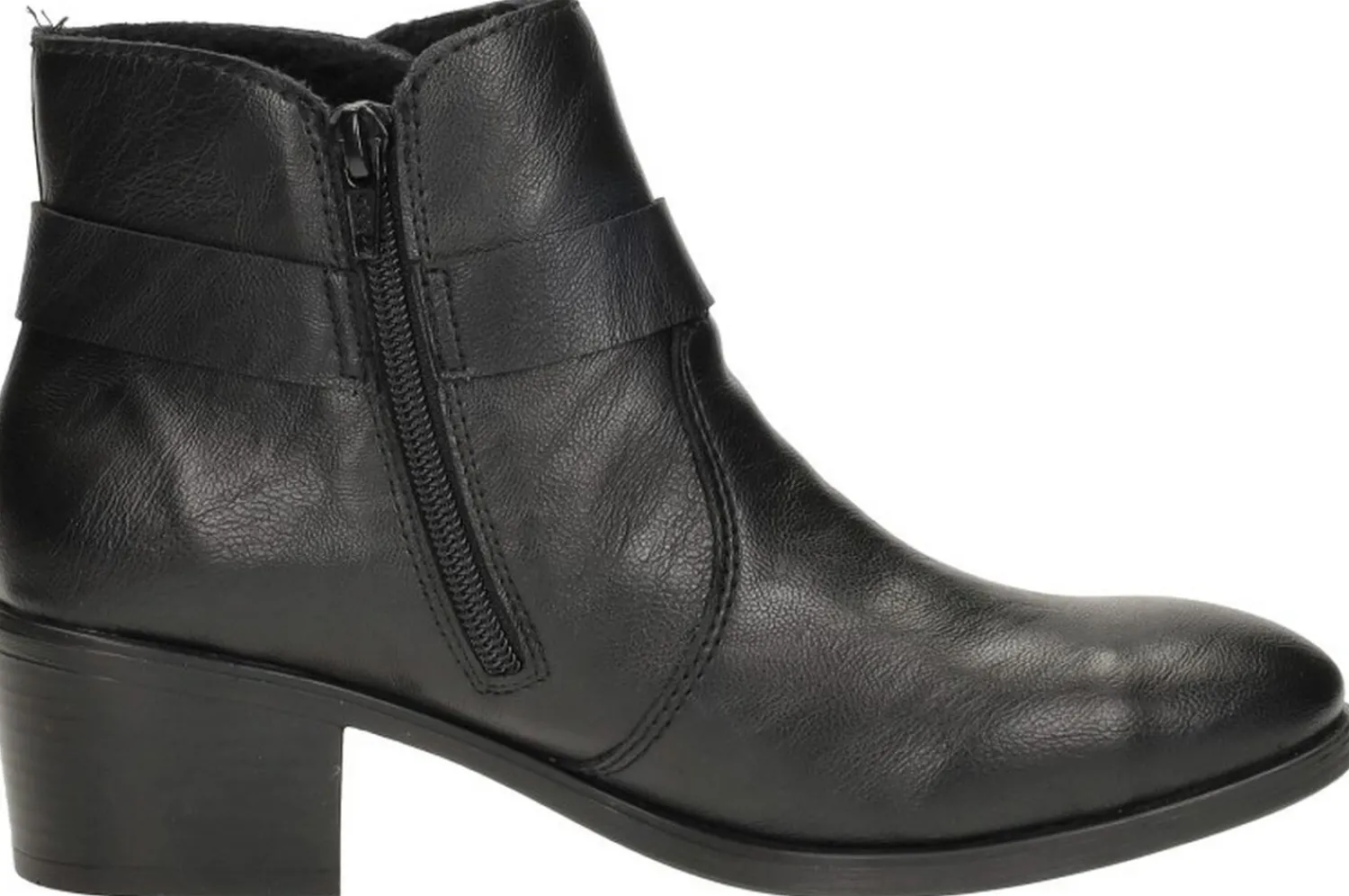 Rieker Enkellaarsjes Hak Zwart Fashion