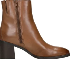 Sub55 Enkellaarsjes Hak Cognac Fashion
