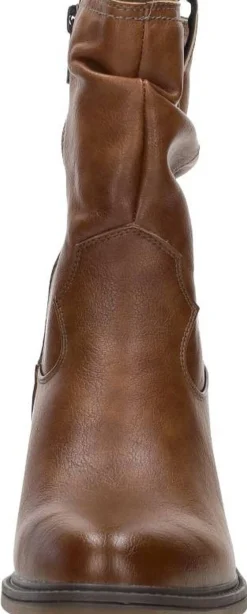 Mustang Enkellaarsjes Hak Cognac Hot