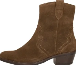 Sub55 Enkellaarsjes Hak Cognac Outlet