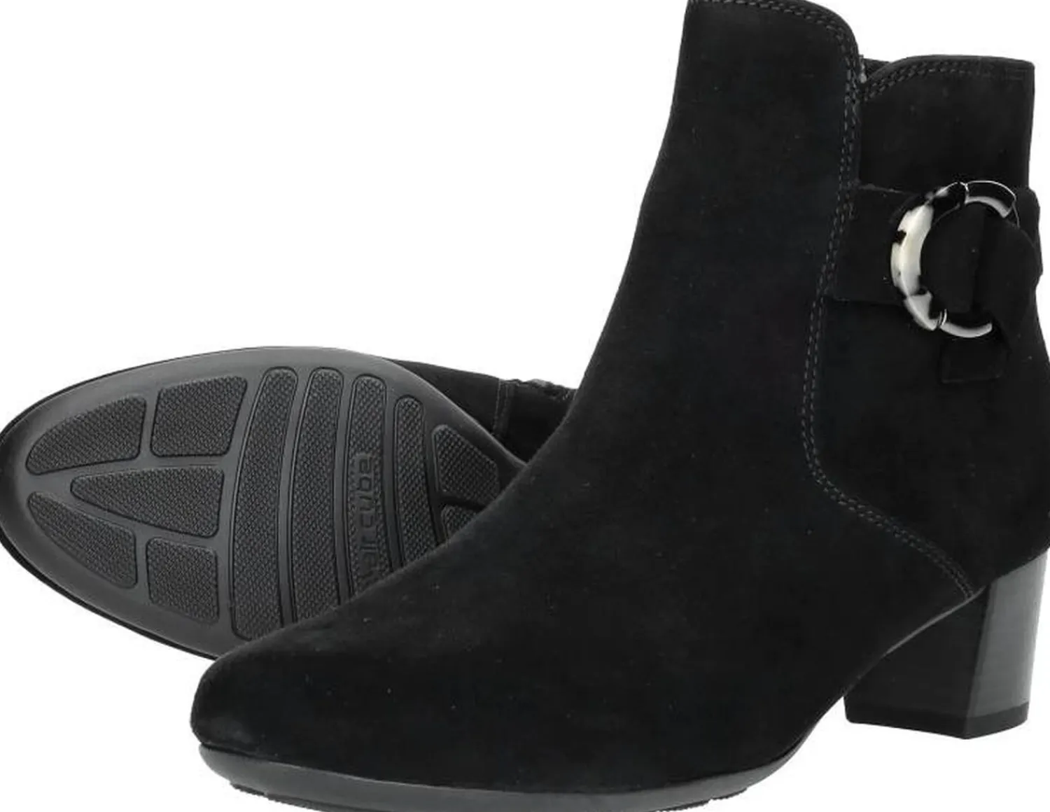 Gabor Enkellaarsjes Hak Zwart Fashion