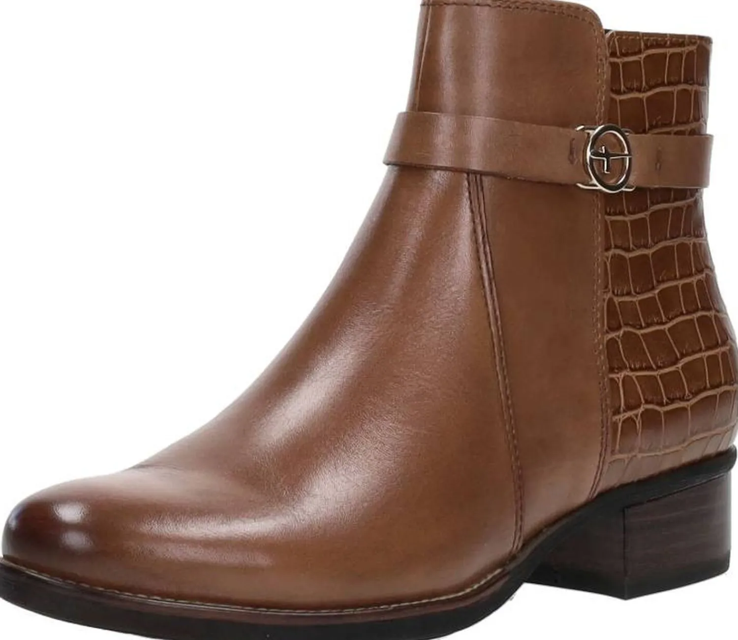 Tamaris Enkellaarsjes Hak Cognac Best