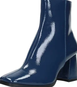 Sub55 Enkellaarsjes Hak Blauw lak Hot