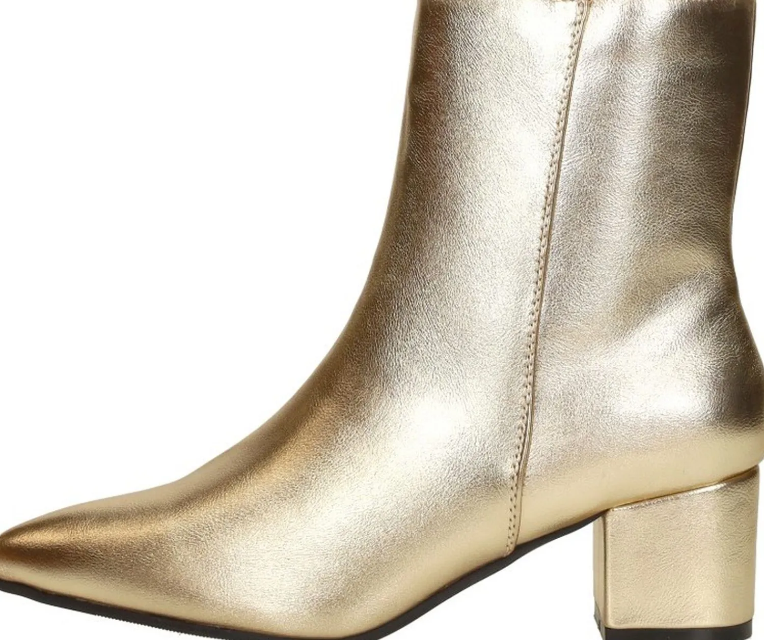 Sub55 Enkellaarsjes Hak Goudkleur Discount