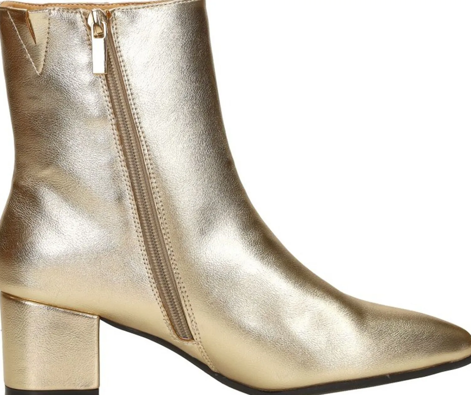 Sub55 Enkellaarsjes Hak Goudkleur Discount