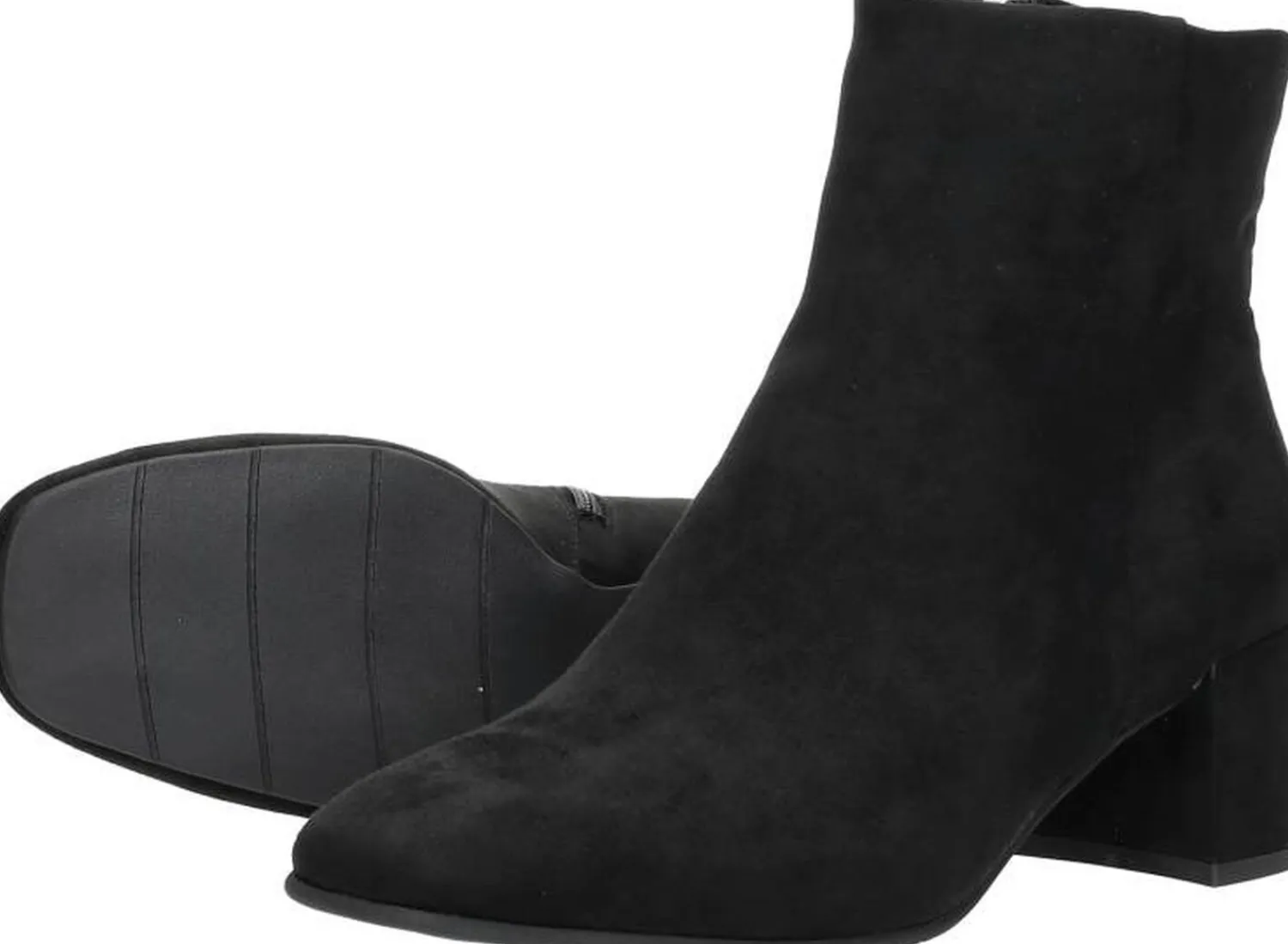 Marco Tozzi Enkellaarsjes Hak Zwart Fashion