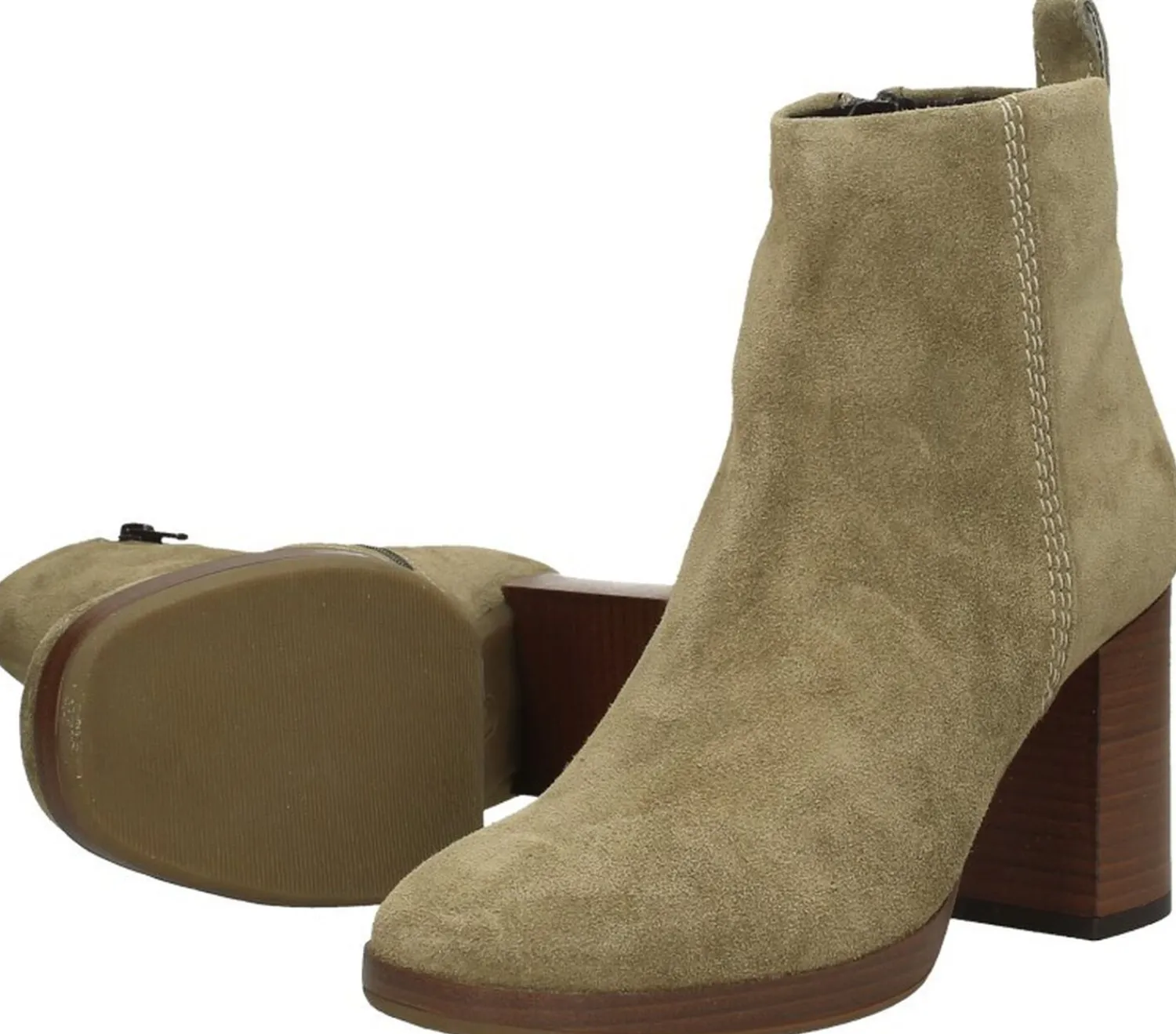 Sub55 Enkellaarsjes Hak Taupe Fashion