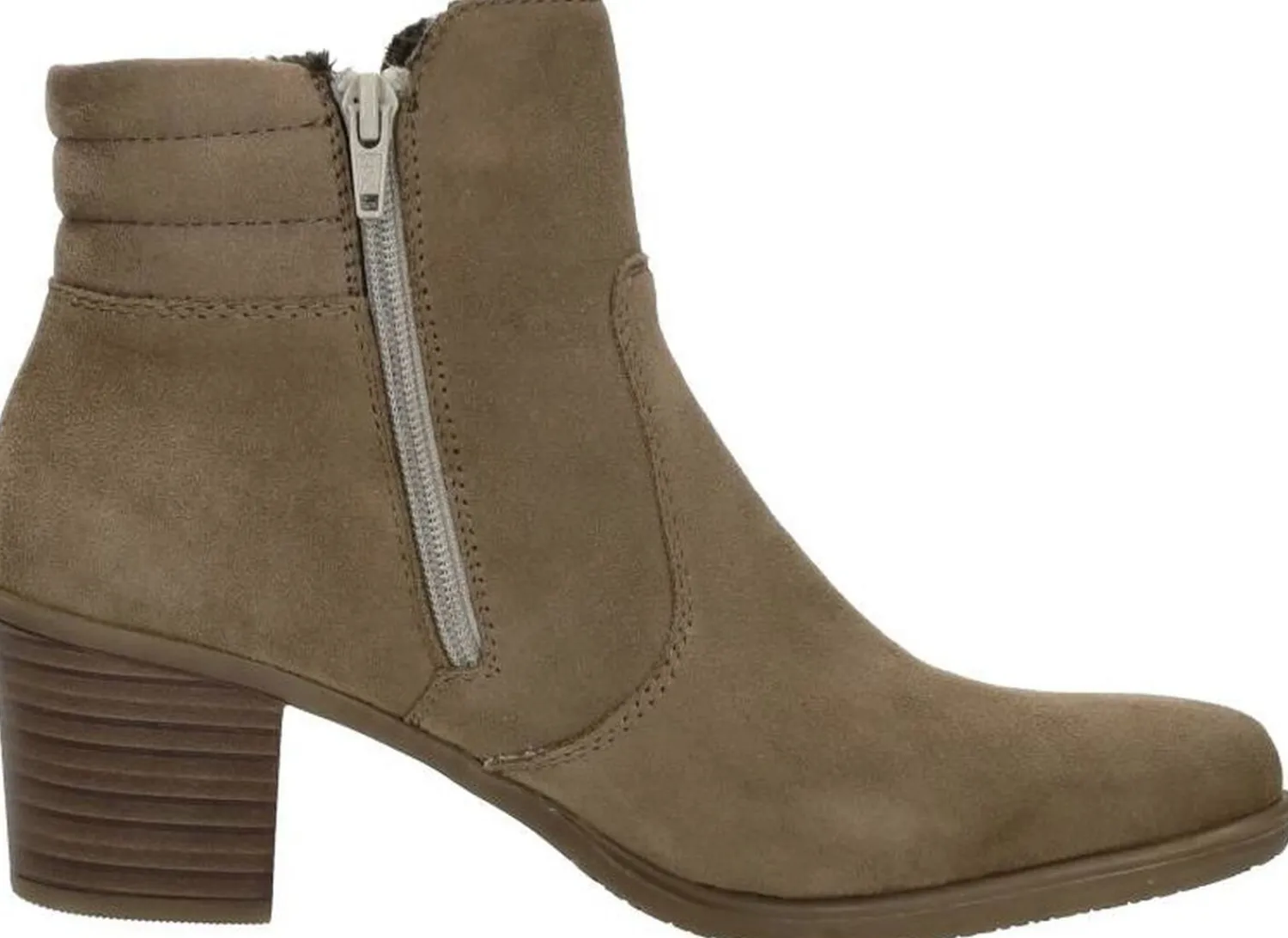 Rieker Enkellaarsjes Hak Beige Fashion