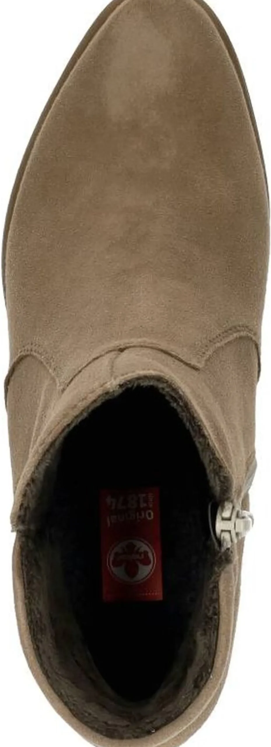 Rieker Enkellaarsjes Hak Beige Fashion