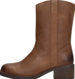 Sub55 Enkellaarsjes Hak Cognac Sale
