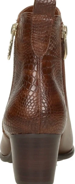 Tamaris Enkellaarsjes Hak Cognac New
